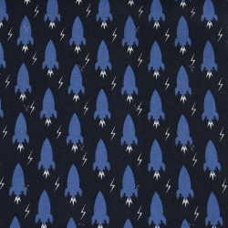 Coated  Cotton FUZMINI Night / Blue